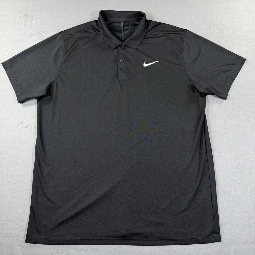 Nike Dri-FIT Victory Golf Polo Men's Large Black White DH0822-010 Performance